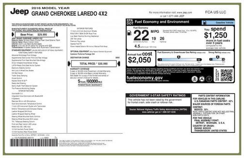 2016 Jeep Grand Cherokee Laredo