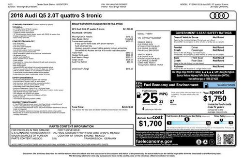 2018 Audi Q5 2.0T Premium