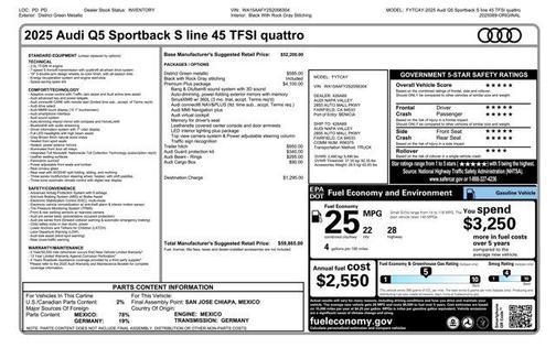 2025 Audi Q5 45 S line Premium Plus