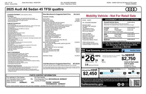 2025 Audi A6 45 Premium Plus