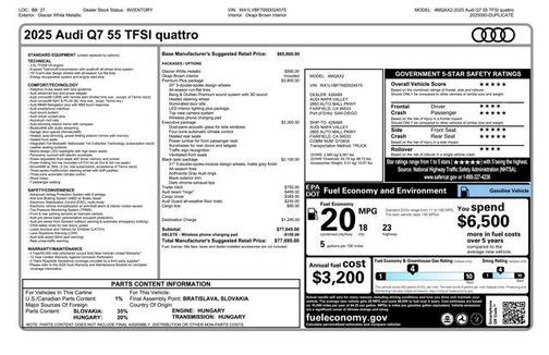 2025 Audi Q7 55 Premium Plus