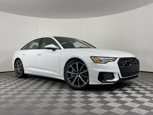 Glacier White Metallic 2025 Audi A6 55 Premium Plus