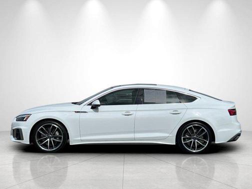 Glacier White Metallic 2023 Audi A5 Sportback 45 S Line Premium Plus