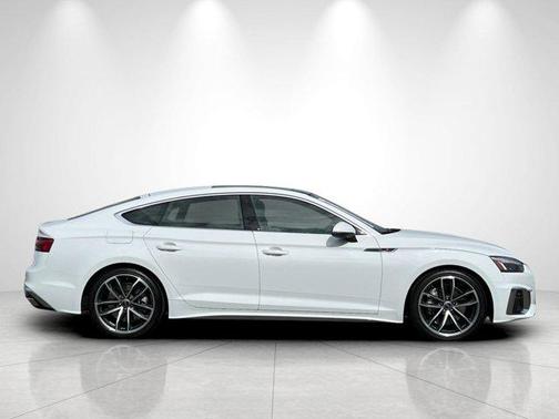 Glacier White Metallic 2023 Audi A5 Sportback 45 S Line Premium Plus