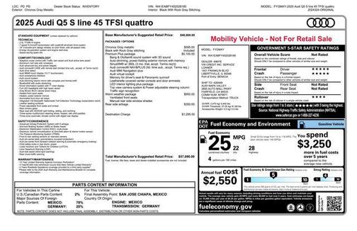 2025 Audi Q5 45 S line Premium Plus