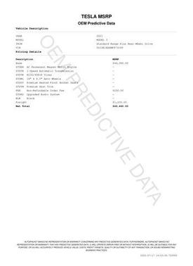 2021 Tesla Model 3 Standard Range Plus