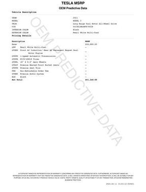 2021 Tesla Model 3 Long Range