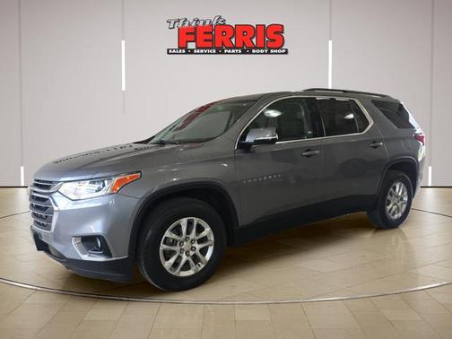 Satin Steel Metallic 2020 Chevrolet Traverse LT Cloth
