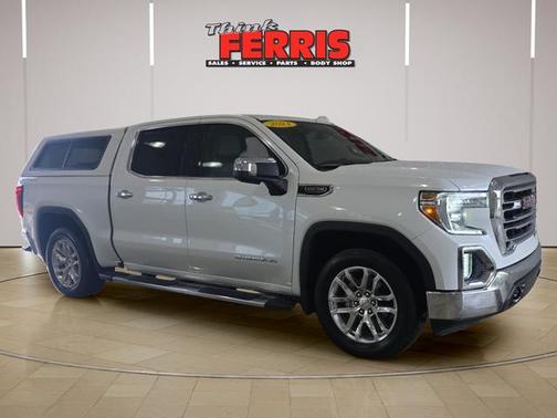 White Frost Tri-Coat 2021 GMC Sierra 1500 SLT