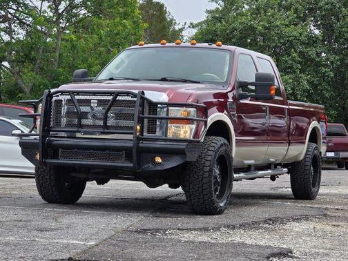 Burgundy 2008 Ford F-350 Lariat Super Duty