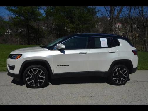 Pearl White Tri-Coat 2018 Jeep Compass Limited