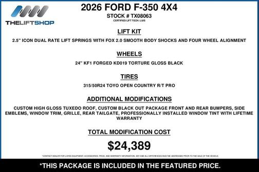 Avalanche 2026 Ford F-350 XLT
