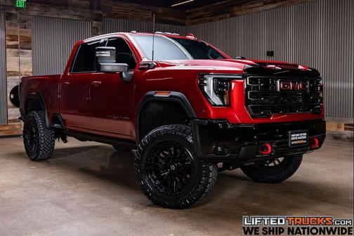 Volcanic Red Tintcoat 2025 GMC Sierra 2500 AT4X