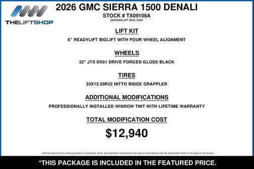 Downpour Metallic 2026 GMC Sierra 1500 Denali Ultimate