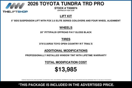 2026 Toyota Tundra Hybrid TRD Pro
