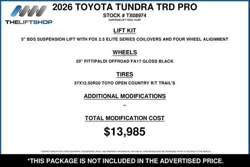 2026 Toyota Tundra Hybrid TRD Pro