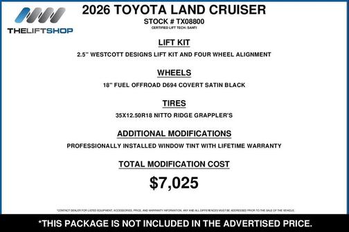 2026 Toyota Land Cruiser 1958