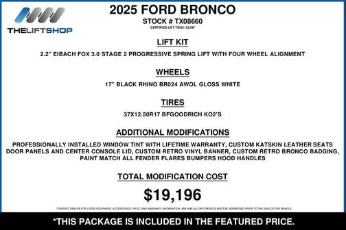 Ruby Red Metallic Tinted Clearcoat 2025 Ford Bronco Heritage Edition