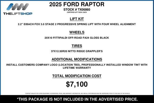 2025 Ford F-150 Raptor