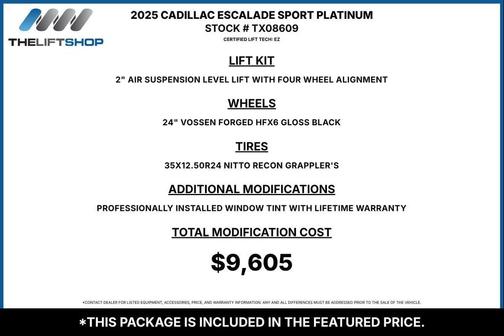 Radiant Red Tintcoat 2025 Cadillac Escalade Sport Platinum