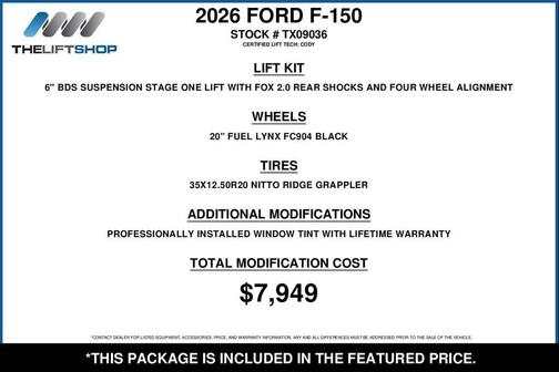 Avalanche 2026 Ford F-150 Lariat