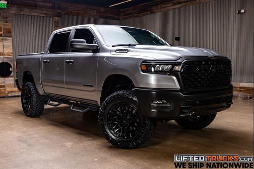 Billet Silver Metallic Clearcoat 2025 RAM 1500 Warlock Crew Cab 4x4 5'7' Box
