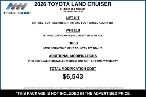 2026 Toyota Land Cruiser Base