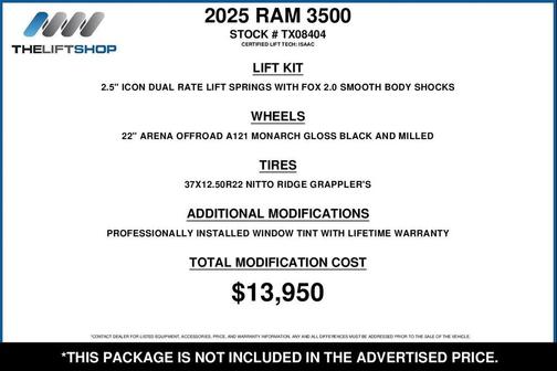 2025 RAM 3500 Laramie Crew Cab 4x4 8' Box