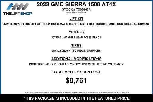 Onyx Black 2023 GMC Sierra 1500 AT4X