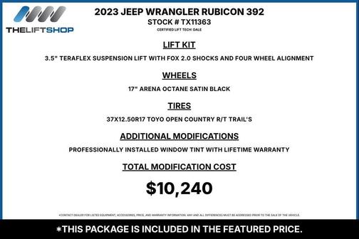Bright White Clearcoat 2023 Jeep Wrangler Rubicon 392