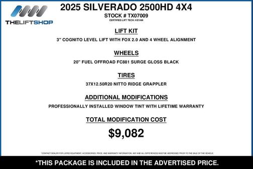 Sterling Gray Metallic 2025 Chevrolet Silverado 2500 LT