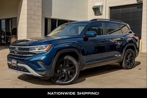 Tourmaline Blue Metallic 2022 Volkswagen Atlas 2.0T SE w/Technology