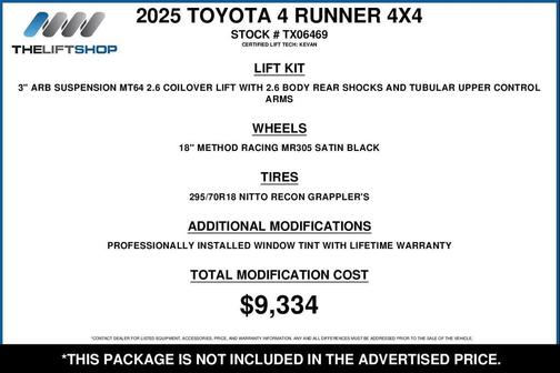 2025 Toyota 4Runner TRD Off Road Premium