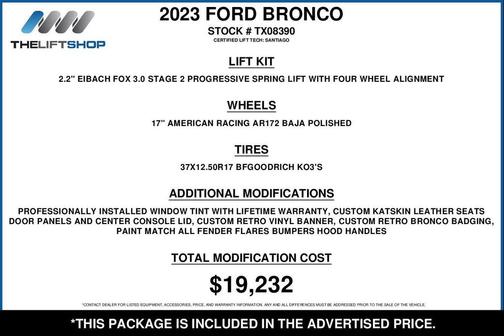 Azure Gray Metallic Tri-Coat 2023 Ford Bronco Heritage Edition