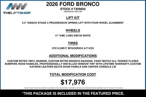 Avalanche Gray 2026 Ford Bronco Heritage Edition