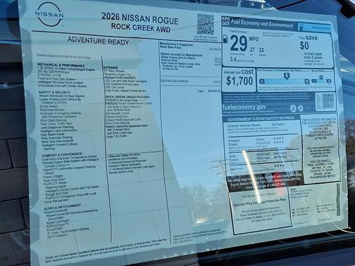 2026 Nissan Rogue Rock Creek