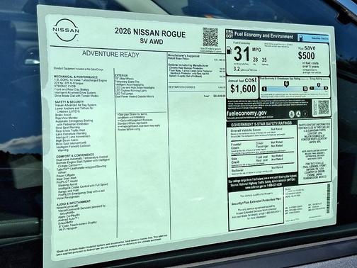 2026 Nissan Rogue SV