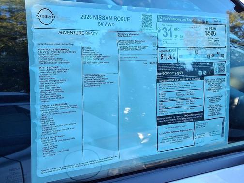2026 Nissan Rogue SV