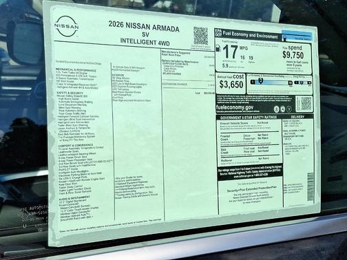2026 Nissan Armada SV