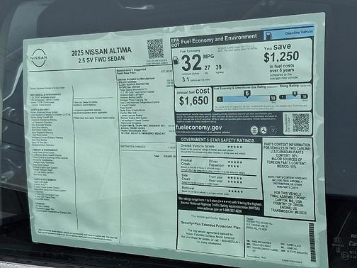 2025 Nissan Altima SV