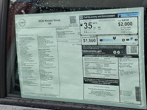 2025 Nissan Versa 1.6 SR