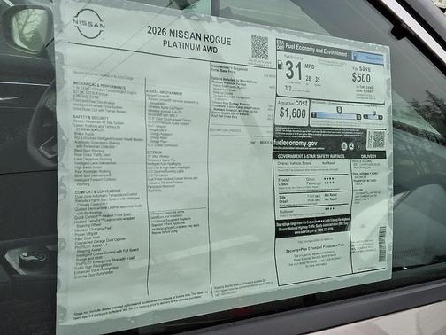 2026 Nissan Rogue Platinum
