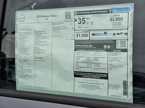 2025 Nissan Versa 1.6 SV