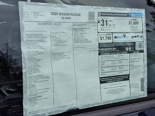 2025 Nissan Rogue SV