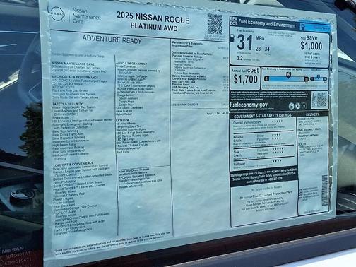 2025 Nissan Rogue Platinum