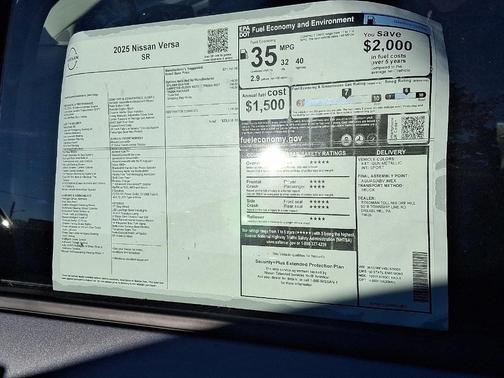 2025 Nissan Versa 1.6 SR