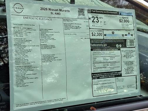 2026 Nissan Murano SL