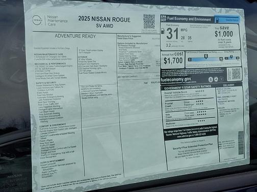 2025 Nissan Rogue SV