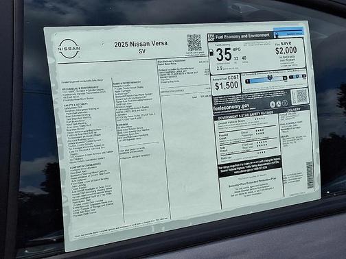 2025 Nissan Versa 1.6 SV