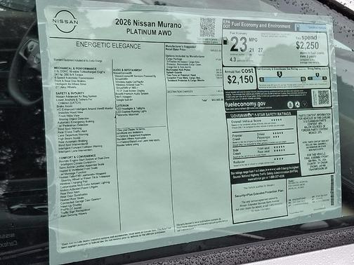 2026 Nissan Murano Platinum